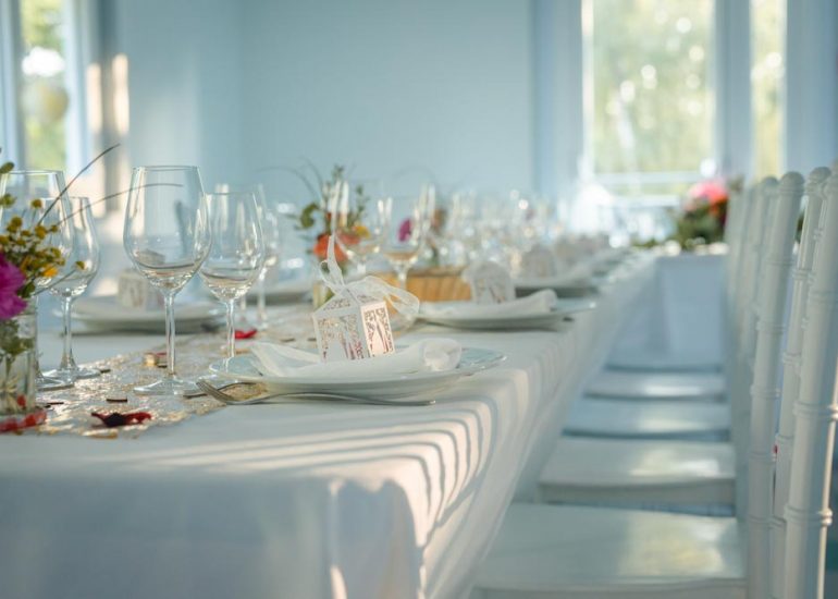 Décoration de table pour un mariage dans le Puy de Dôme